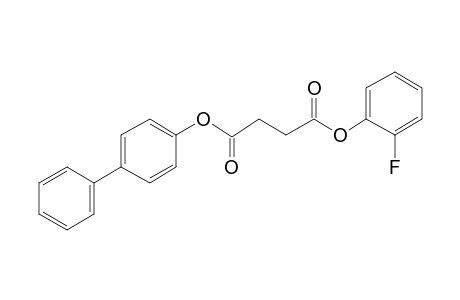 Succinic acid, 2-fluorophenyl 4-biphenyl ester