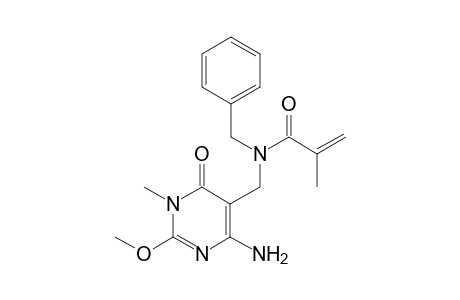 N-[(4-amino-2-methoxy-1-methyl-6-oxo-1,6-dihydropyrimidin-5-yl)methyl]-N-benzylmethacrylamide