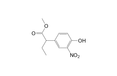 2-(4-hydroxy-3-nitrophenyl)butanoic acid methyl ester