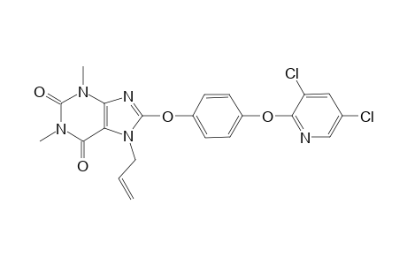 7-Allyl-8-[4-[(3,5-dichloro-2-pyridyl)oxy]phenoxy]-1,3-dimethyl-purine-2,6-dione