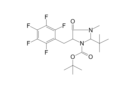 tert-Butyl 2-tert-butyl-3-methyl-4-oxo-5-(2,3,4,5,6-pentafluorobenzyl)-1-imidazolidinecarboxylate