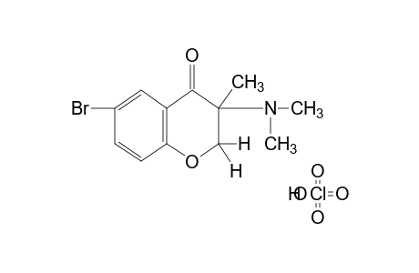 6-bromo-3-(dimethylamino)-3-methyl-4-chromanone, perchlorate