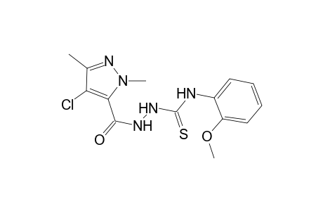 2-[(4-chloro-1,3-dimethyl-1H-pyrazol-5-yl)carbonyl]-N-(2-methoxyphenyl)hydrazinecarbothioamide