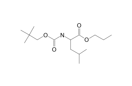 L-Leucine, N-neopentyloxycarbonyl-, propyl ester