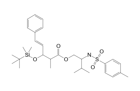 3'-Methyl-2'-(tosylamino)butyl 3-[(t-butyl)dimethylsilyloxy]-2-methyl-5-phenylpent-4-enoate