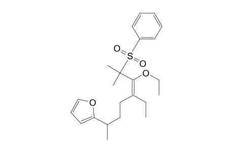 2-[5-Ethoxy-4-ethyl-1,6-dimethyl-6-(phenylsulfonyl)-4(E)-heptenyl]furan