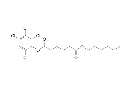 Adipic acid, hexyl 2,3,4,6-tetrachlorophenyl ester