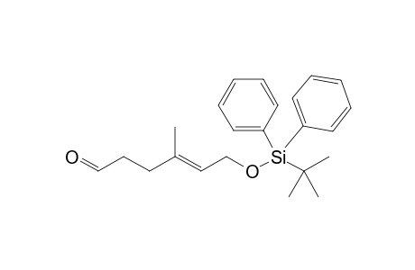 (E)-6-((tert-Butyldiphenylsilyl)oxy-4methylhex-4-enal