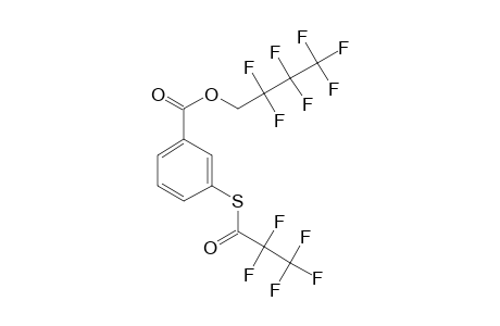 3-Mercaptobenzoic acid, S-pentafluoropropionyl-, 2,2,3,3,4,4,4-heptafluorobutyl ester