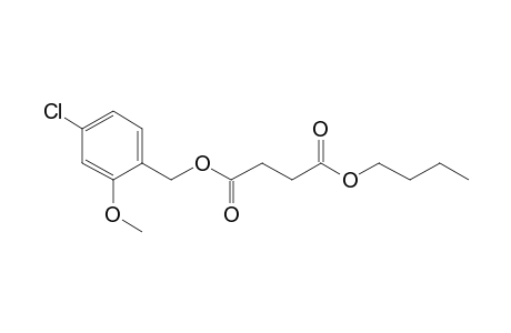 Succinic acid, butyl 2-methoxy-4-chlorobenzyl ester