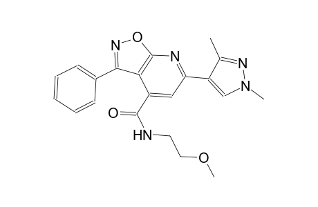 isoxazolo[5,4-b]pyridine-4-carboxamide, 6-(1,3-dimethyl-1H-pyrazol-4-yl)-N-(2-methoxyethyl)-3-phenyl-