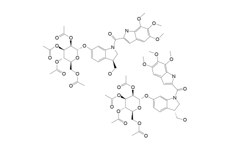 #18C;[(3R/S)-3-HYDROXYMETHYL-1-(5,6,7-TRIMETHOXY-INDOL-2-YL-CARBONYL)-2,3-DIHYDRO-1H-INDOL-6-YL]-2,3,4,6-TETRA-O-ACETYL-ALPHA-D-MANNOPYRANOSIDE