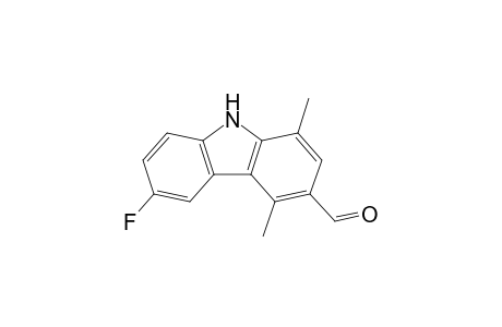 6-Fluoro-3-formyl-1,4-dimethylcarbazole