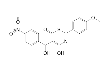 4-Hydroxy-5-[hydroxy(4-nitrophenyl)methyl]-2-(4-methoxyphenyl)-6H-1,3-thiazine-6-one