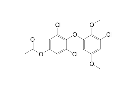 2-(2,6-Dichloro-4-acetoxyphenyloxy)-6-chloro-1,4-dimethoxybenzene