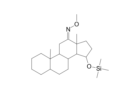 5.ALPHA.-ANDROSTAN-15.ALPHA.-OL-12-ONE(12-O-METHYLOXIME-15.ALPHA.-TRIMETHYLSILYL ETHER)