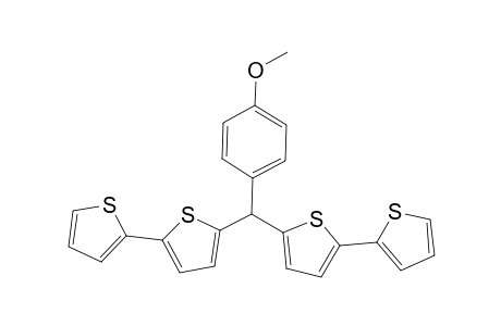 2-[(4-Methoxyphenyl)-(5-thiophen-2-yl-2-thiophenyl)methyl]-5-thiophen-2-ylthiophene