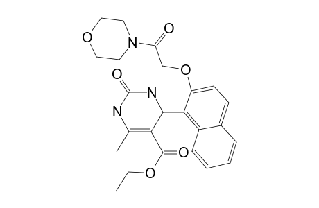 2-keto-4-[2-(2-keto-2-morpholino-ethoxy)-1-naphthyl]-6-methyl-3,4-dihydro-1H-pyrimidine-5-carboxylic acid ethyl ester