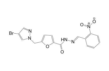 5-[(4-bromo-1H-pyrazol-1-yl)methyl]-N'-[(E)-(2-nitrophenyl)methylidene]-2-furohydrazide