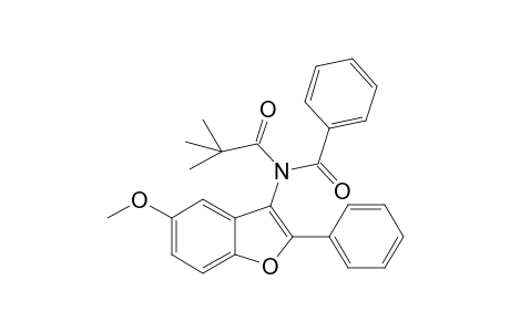 N-(5-Methoxy-2-phenylbenzofuran-3-yl)-N-pivaloylbenzamide