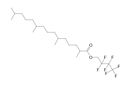 2,6,10,14-Tetramethylpentadecanoic acid, 2,2,3,3,4,4,4-heptafluorobutyl ester