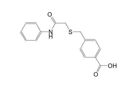 4-{[(2-anilino-2-oxoethyl)sulfanyl]methyl}benzoic acid