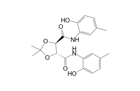 (4R,5R)-N,N'-Bis(2-hydroxy-5-methylphenyl)-2,2-dimethyl-1,3-dioxolane-4,5-dicarboxamide