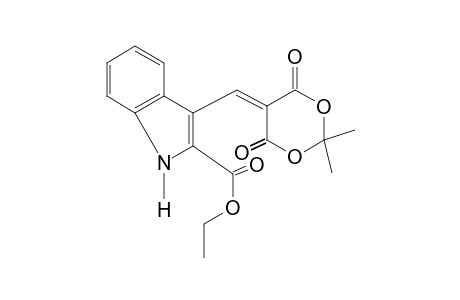 [(2-carboxyindol-3-yl)methylene]malonic acid, 1,3-cyclic isopropylidene ethyl ester