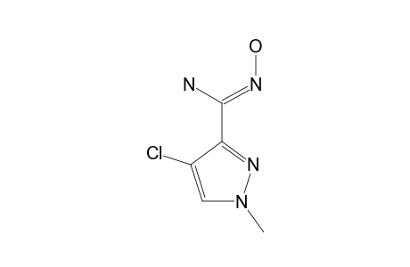 4-chloro-1-methylpyrazole-3-carboxamidoxime