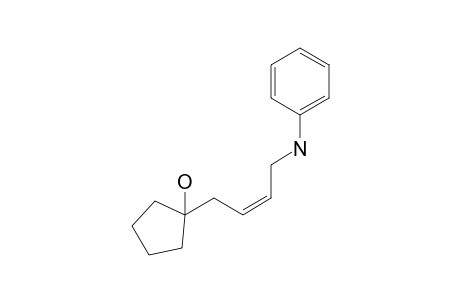 (Z)-1-(4-Anilino-2-butenyl)cyclopentanol