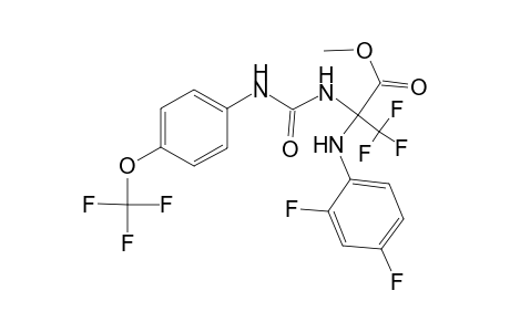 alanine, N-(2,4-difluorophenyl)-3,3,3-trifluoro-2-[[[[4-(trifluoromethoxy)phenyl]amino]carbonyl]amino]-, methyl ester