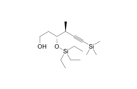 (3R,4S)-4-methyl-3-((triethylsilyl)oxy)-6-(trimethylsilyl)hex-5-yn-1-ol