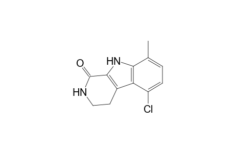 5-chloro-8-methyl-2,3,4,9-tetrahydro-$b-carbolin-1-one