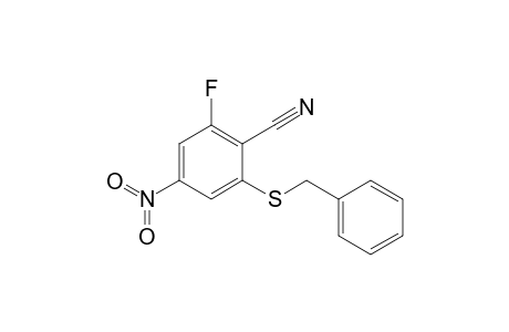 2-Benzylsulfanyl-6-fluoro-4-nitrobenzonitrile