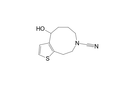 4-HYDROXY-5,6,7,8,9,10-HEXAHYDRO-4H-THIENO-[2.3-D]-AZONINE-8-CARBONITRILE