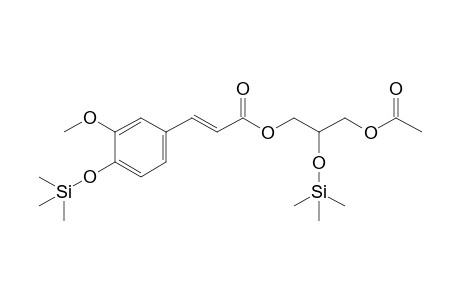 Glycerol <1-acetyl-3-feruloyl->, di-TMS