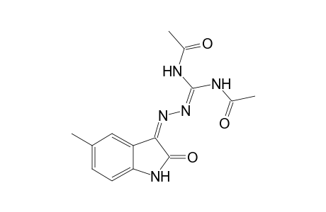 (E)-N,N'-DIACETYL-2-(1,2-DIHYDRO-5-METHYL-2-OXO-3H-INDOL-3-YLIDENE)-HYDRAZINE-CARBOXIMID-AMIDE