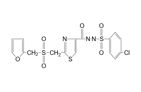 1-[(p-chlorophenyl)sulfonyl]-2-{{2-[(furfurylsulfonyl)methyl]-4-thiazolyl}carbonyl}hydrazine