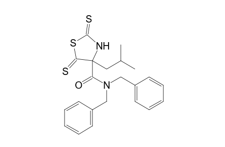 4-(N,N-Dibenzylaminocarbonyl)-4-isobutylthiazolidine-2,5-dithione