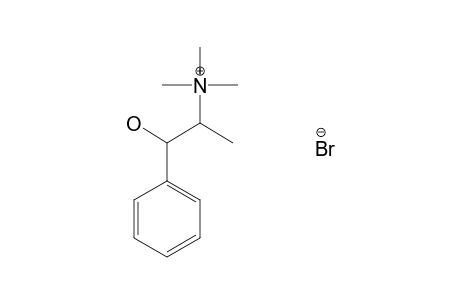 (-)-(beta-hydroxy-alpha-methylphenethyl)trimethylammonium bromide