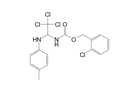 2-Chlorobenzyl 2,2,2-trichloro-1-(p-toluidino)ethylcarbamate