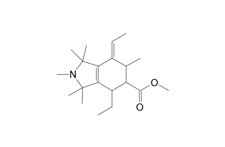 Methyl anti-4-ethyl-7-ethylidene-1,1,2,3,3,6-hexamethyl-2,3,4.alpha.,5.alpha.,6.beta.,7-hexahydro-1H-isoindole-5-carboxylate