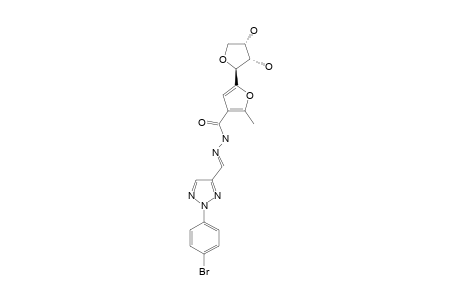 N-[(2-(PARA-BROMOPHENYL)-2H-1,2,3,-TRIAZOL-4-YL)-METHYLENE]-5-(2',3'-DIHYDROXYTETRAHYDROFURAN-1'-YL)-2-METHYLFURAN-3-CARBOHYDRAZONE