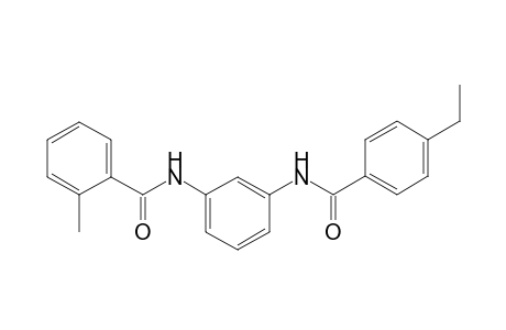 N-{3-[(4-ethylbenzoyl)amino]phenyl}-2-methylbenzamide