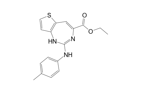 5-(Ethoxycarbonyl)-7-[(4-methylphenyl)amino]thieno[3,2-d][1,3]diazepine