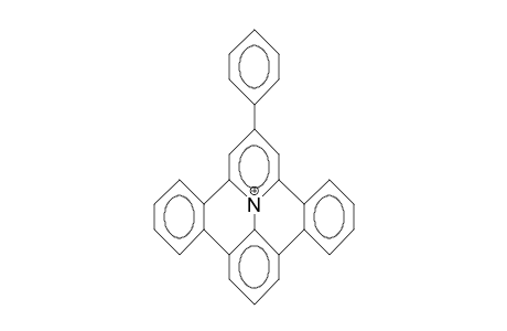 2-Phenyl-benzo(H)quinolizino(4,5,6,7-fed)phenanthridinium cation