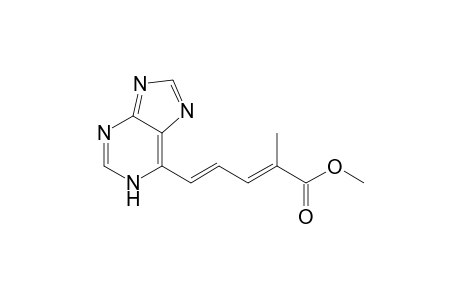 (2E,4E)-2-methyl-5-(7H-purin-6-yl)penta-2,4-dienoic acid methyl ester
