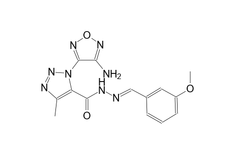 1-(4-amino-1,2,5-oxadiazol-3-yl)-N'-[(E)-(3-methoxyphenyl)methylidene]-4-methyl-1H-1,2,3-triazole-5-carbohydrazide