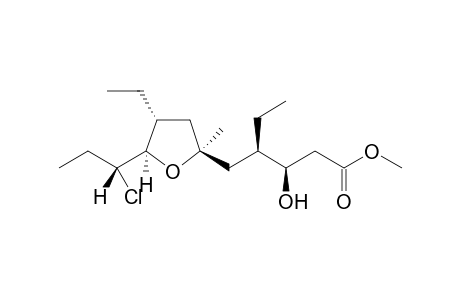 (3R,4R)-4-[[(2R,4R,5R)-5-[(1R)-1-chloropropyl]-4-ethyl-2-methyl-2-oxolanyl]methyl]-3-hydroxyhexanoic acid methyl ester