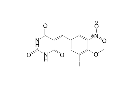 5-(3-iodo-4-methoxy-5-nitrobenzylidene)-2,4,6(1H,3H,5H)-pyrimidinetrione